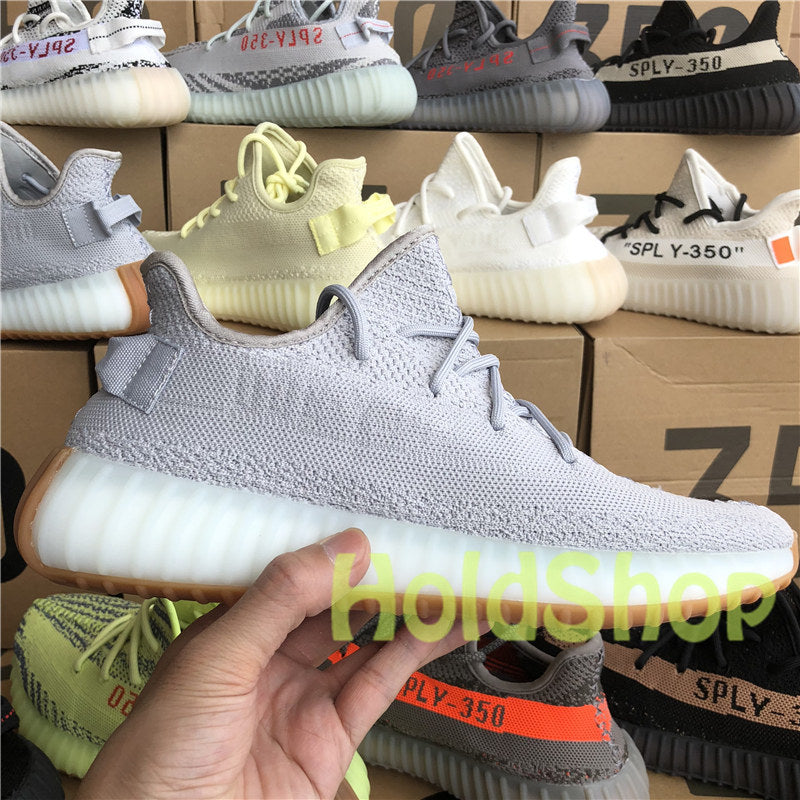 Sply 350 V2 Static Butter Kanye West Cream White Zebra Fashion Mens Running Shoes Runner Women Fashion Athletic Designer Sneakers US 5-13