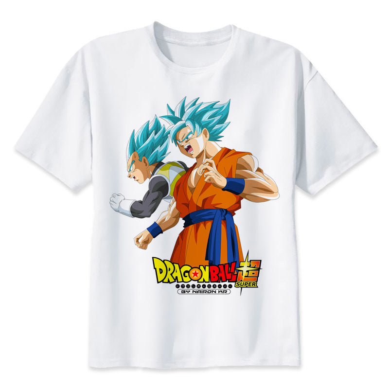 dragon ball super t shirt goku costume Men's tshirt anime male Dragonball super Z Beerus blue t-shirt clothing top tees Y1892108