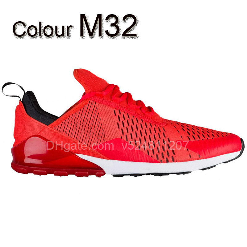 New 270 Men Running Shoes Sneakers Women Run Trainers Racer Wmns Sports Trainers 270 Habanero Red Most Colours For Vip Customers