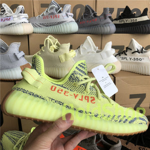 Sply 350 V2 Static Butter Kanye West Cream White Zebra Fashion Mens Running Shoes Runner Women Fashion Athletic Designer Sneakers US 5-13