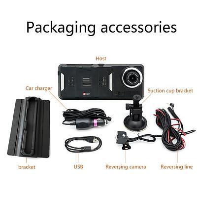 WIFI HD 1080P 6.5&quot; GPS Navigation Android Car DVR Dual Lens Camera Recorder FM Free Shipping