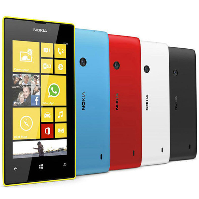 Refurbished Original Nokia Lumia 520 Window Phone 4.0 inch Dual Core 8GB 5MP Camera WIFI GPS 3G Unlocked Mobile Phone Free Post 1pcs