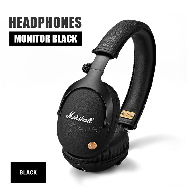 Marshall MONITOR Headphone Headset With Mic Deep Bass Marshall DJ Hi-Fi Headphones HiFi Earphones Professional DJ Monitor Headphones