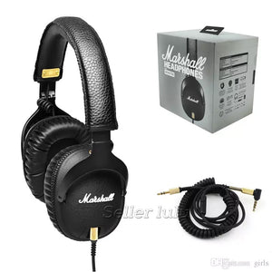 Marshall MONITOR Headphone Headset With Mic Deep Bass Marshall DJ Hi-Fi Headphones HiFi Earphones Professional DJ Monitor Headphones