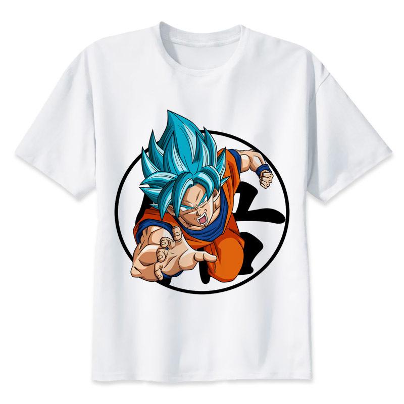 dragon ball super t shirt goku costume Men's tshirt anime male Dragonball super Z Beerus blue t-shirt clothing top tees Y1892108