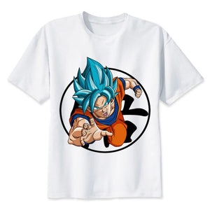 dragon ball super t shirt goku costume Men's tshirt anime male Dragonball super Z Beerus blue t-shirt clothing top tees Y1892108