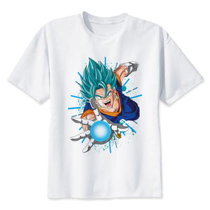 dragon ball super t shirt goku costume Men's tshirt anime male Dragonball super Z Beerus blue t-shirt clothing top tees Y1892108