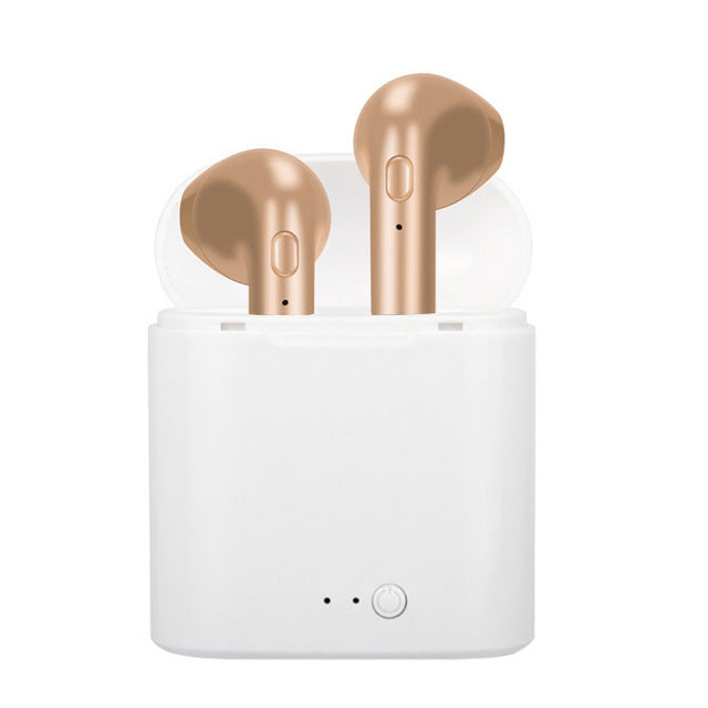 i7 i7s TWS Wireless Bluetooth Earphones In-Ear Music Earbuds Mic Stereo Mini Headset With Charging Box for Phone Android iphone Retail Box