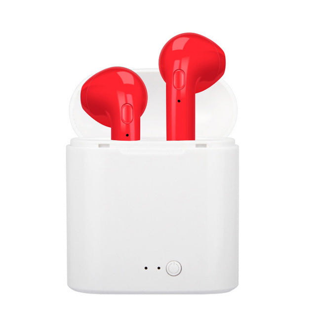 i7 i7s TWS Wireless Bluetooth Earphones In-Ear Music Earbuds Mic Stereo Mini Headset With Charging Box for Phone Android iphone Retail Box