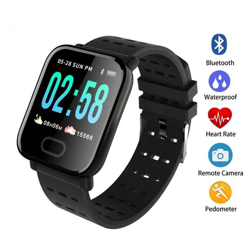 New Arrival A6 Fitbit Sport Smart Band Blood Pressure Smart Bracelet Heart Rate Monitor Calorie Tracker IP67 Waterproof Wristband Watch